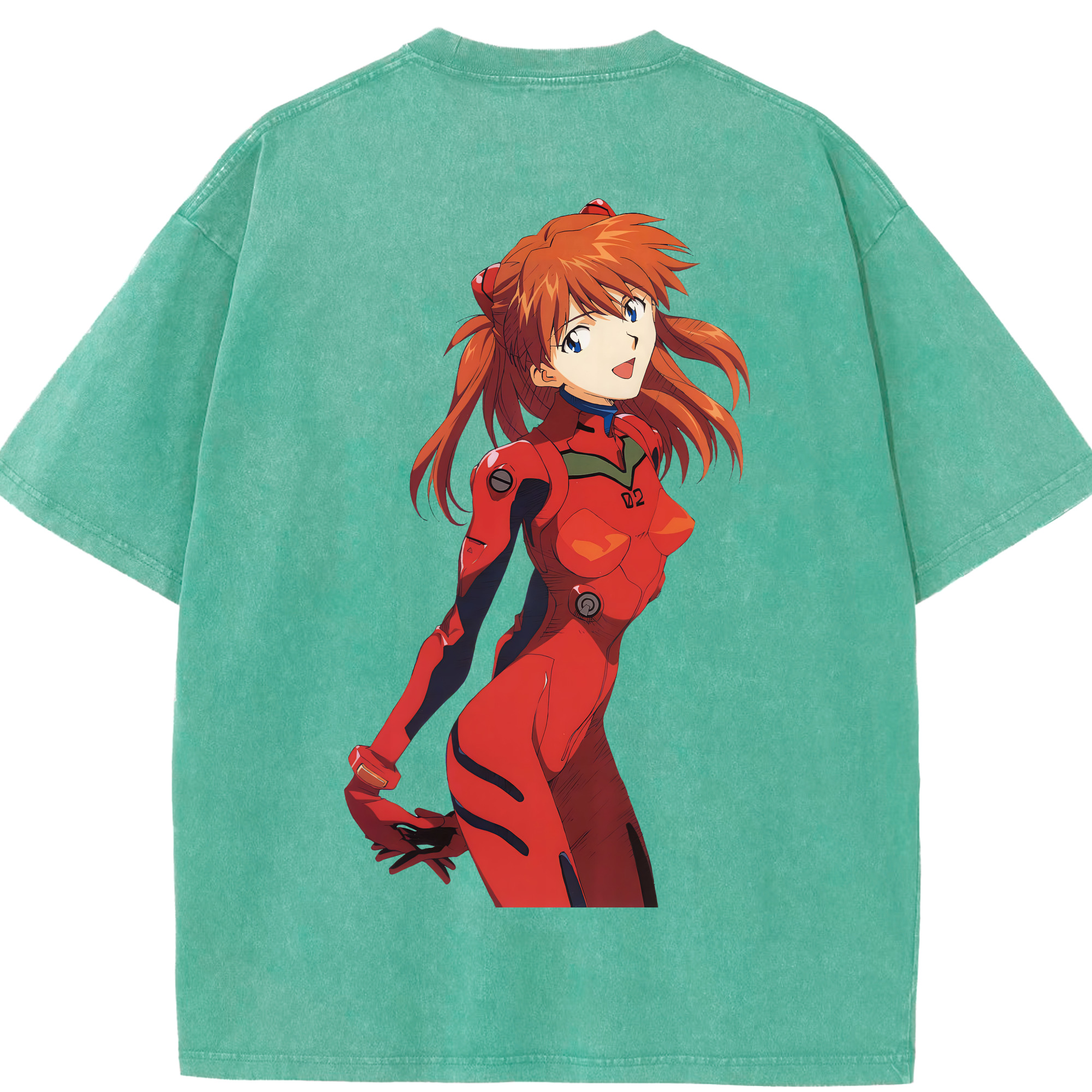 （画像用） EVA 新世紀エヴァンゲリオン 綿100% ヴィンテージ風 半袖Tシャツ（背面プリント）